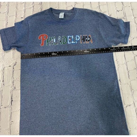 Pacific T-Shirt Men’s Size M Color Blue Philadelphia Sports Teams Graphic - Picture 8 of 9